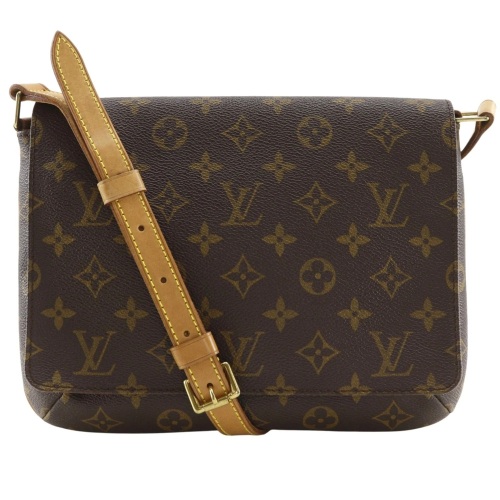 LOUIS VUITTON Authentic Brown Monogram Canvas Shoulder Bag
